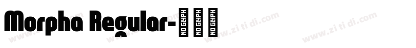 Morpha Regular字体转换